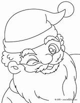 Santa Coloring Claus Wink Pages Giving Color Christmas El Print sketch template
