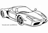 Ferrari Enzo sketch template