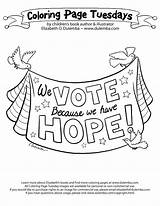 Vote Hope Tuesday Coloring Because Dulemba Faith Thing Future Right People Do sketch template