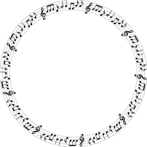 free vector graphic musical circle round design free