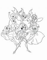 Hero Girls Super Dc Coloring Pages Printable Kids sketch template