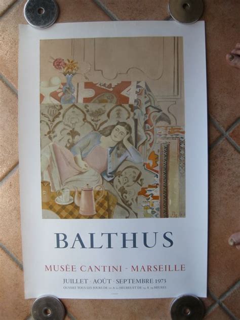 musee cantini marseill balthus exhibition poster  catawiki