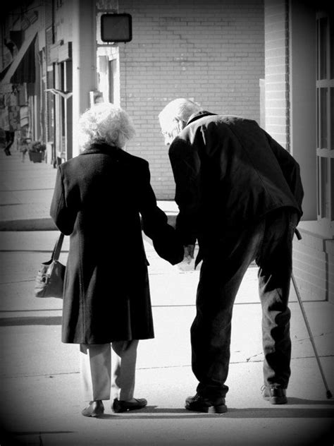 Still In Love Photograph Older Couple Holding Hands Black