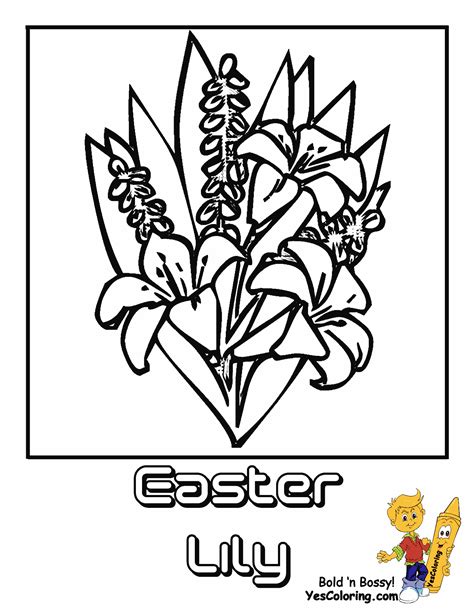 easter flowers coloring pages coloring home