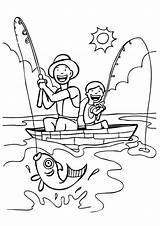 Fisherman Vaderdag Ausmalbilder Angler Kleurplaten Fathers Kleurplaatjes Kategorien sketch template
