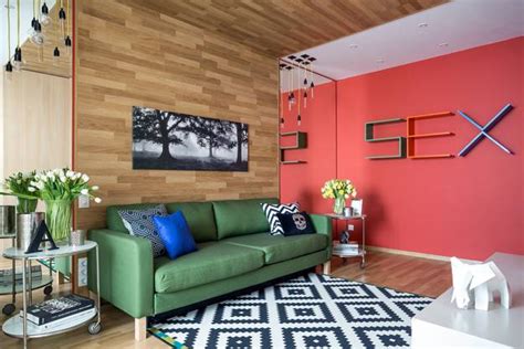 bright room colors and provocative interior design and