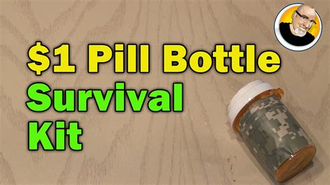 pill bottle survival kit youtube