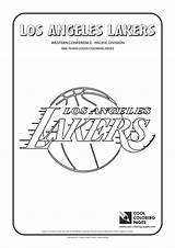 Coloring Pages Nba Lakers Logos Angeles Los Basketball Teams Cool Logo Team sketch template