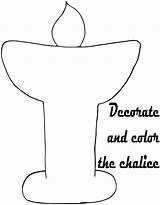 Coloring Chalice sketch template
