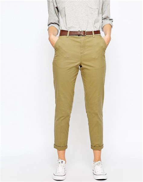 asos chino trousers  belt  asoscom fashion chinos pants chino trousers