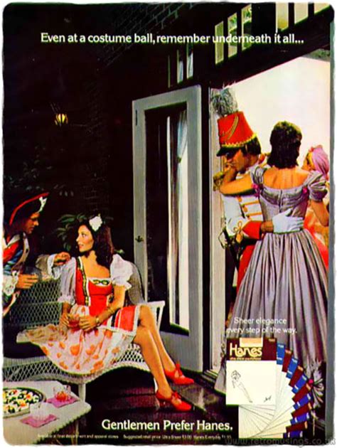 Hanes ~ Lingerie Adverts [1973 1984] “gentlemen Prefer