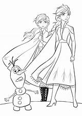 Coloring Elsa Anna Frozen Pages Youloveit sketch template