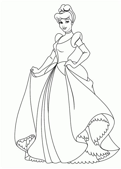 cinderella coloring pages print coloring home