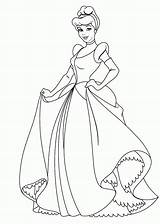 Coloring Pages Cinderella Print Popular sketch template