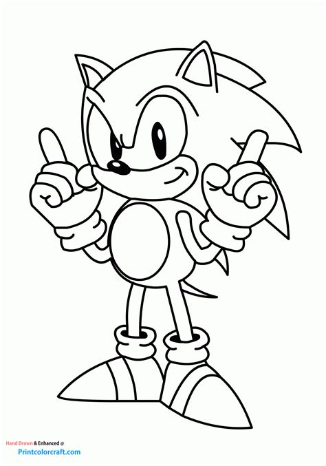 sonic speedster  sonic  hedgehog coloring pages pdfs print