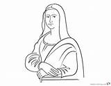 Lisa Mona Line Coloring Pages Clipart Drawing Printable Kids Etch Getdrawings Template sketch template