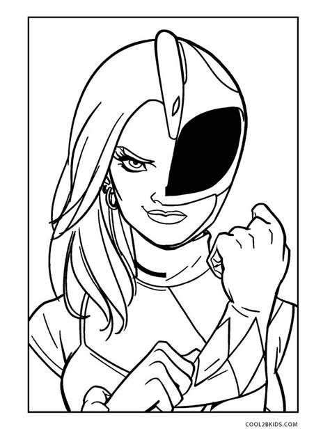 printable power ranger coloring pages  kids