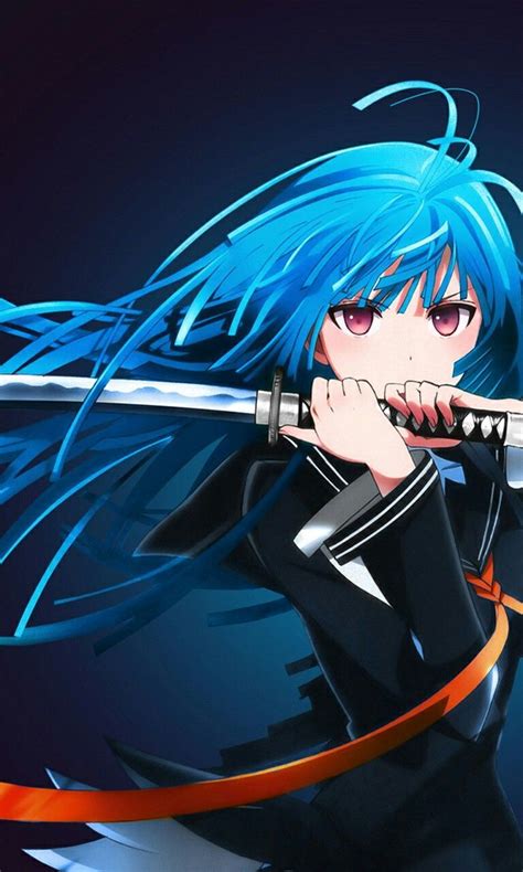 cool blue hair anime characters   anime