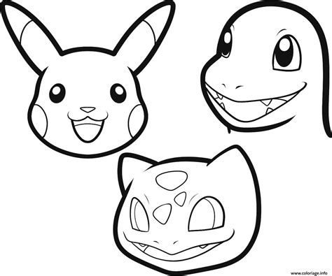 coloriage dessin pokemon facile  colorier jecoloriecom