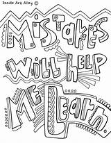 Mindset Mistakes Learn Coping Classroomdoodles Numeri sketch template