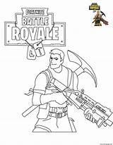 Coloring Battle Fortnite Royale Pages Printable Color Print sketch template