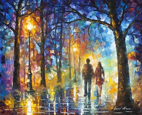 love    air palette knife oil painting  canvas  leonid