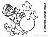 Mario Coloring Yoshi Pages Bros Paper Print Printable Nintendo Number sketch template