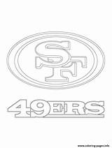 49ers Coloring Francisco Logo Football Pages San Sport Printable Print Mascot Color Kids 49er Prints Colouring Forty Niners Colering Search sketch template