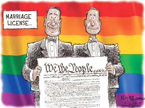 Political Cartoon On Court Rules For Same Sex Marriage By Nick