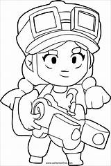 Brawl Stars Jessie Coloring Pages Coloringbay sketch template