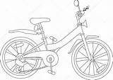 Rower Kolorowanka Fahrrad Malvorlage Transportmittel Bicycle Malvorlagen Stockowa Ilustracja Wektor Grafika sketch template