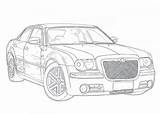 Chrysler 300c 2005 300 2007 2008 Drawing Aerpro Voyager 2001 Grand 2006 Drawings sketch template
