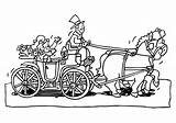 Coloring Carriage Wedding sketch template