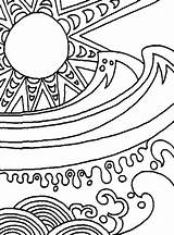 Coloring Batik Pages Indonesian Abstract Hole Kids Sheet Coloringsky sketch template