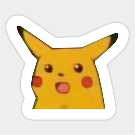 Pokemon Meme Inspired Shocked Pikachu Hard Enamel Ubicaciondepersonas