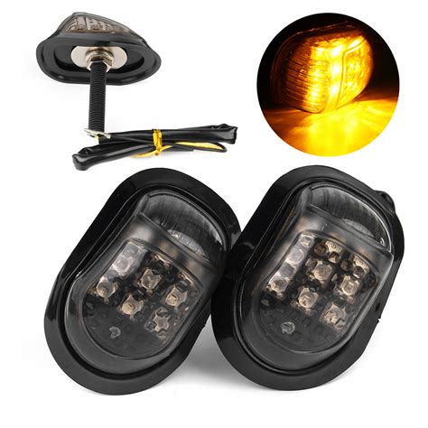 led motorcycle turn signal indicators lights lamp universal amber alexnldcom