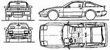 Nissan 300zx Blueprints Z31 1983 Coupe sketch template