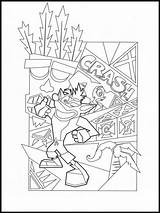 Bandicoot Colorir Desenhos Printen Crashbandicoot Kleurplaat Websincloud Loudlyeccentric Actividadesimpressao sketch template