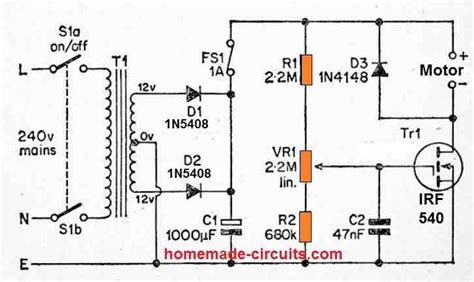 simple dc motor speed controller circuits explained