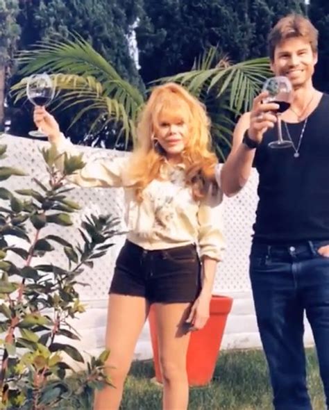 charo plants a tree with her son shel in honor of her late husband he