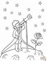 Coloring Prince Pages Little Telescope Drawing sketch template