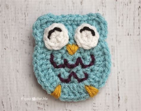 owl crochet owl applique repeat crafter