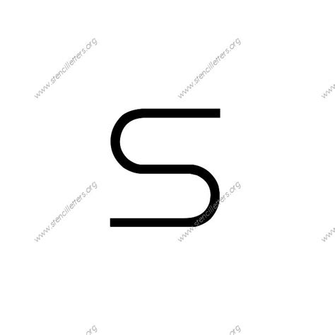 thin stylish uppercase lowercase letter stencils