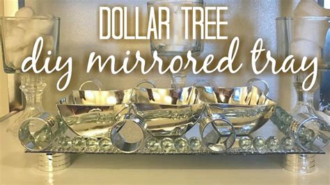 dollar tree diy mirrored tray home decor youtube