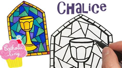draw  chalice  stained glass youtube