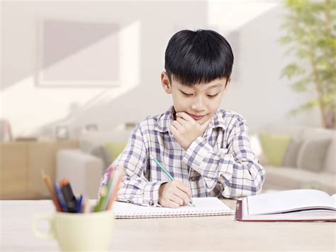 asian child studying mulberry