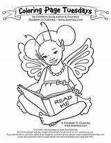 Reading Coloring Pages Girl Printable Getcolorings Pag sketch template
