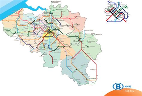 transit maps official map belgian railways network