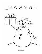 Coloring Snowman Make sketch template