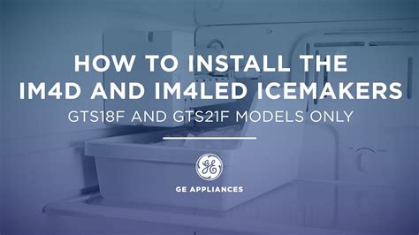imd imled icemaker installation  models gtsf  gtsf youtube